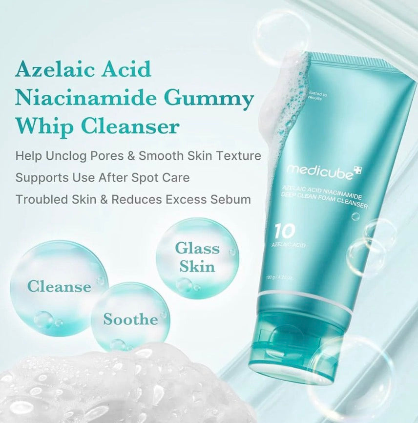 Medicube Azelaic Acid Niacinamide Deep Clean Foam Cleanser