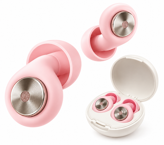 Premium Noise-Reducing Earplugs – Blush Pink