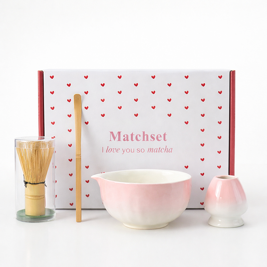 Pink cloud Matcha ceremony set.