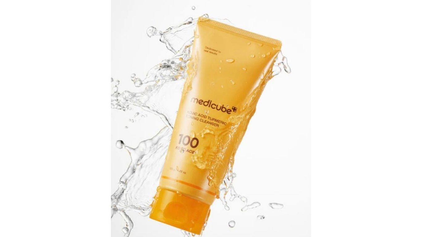 Medicube Kojic Acid Turmeric Toning Cleanser.