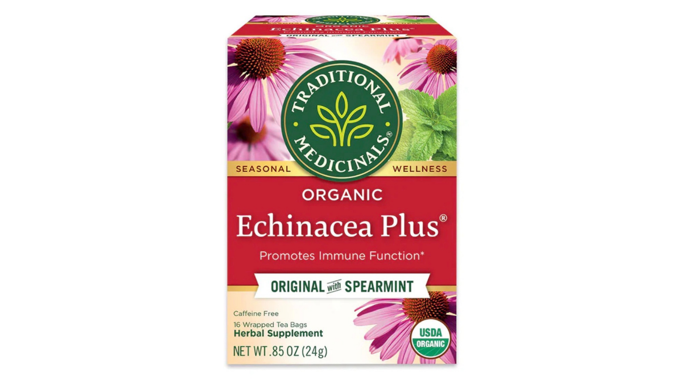 Traditional Medicinals Organic Echinacea Plus® Tea – Promotes Immune Function.