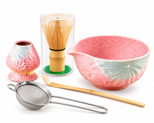 Hanami Blush – Japanese Matcha Ritual Set (5 Pieces)