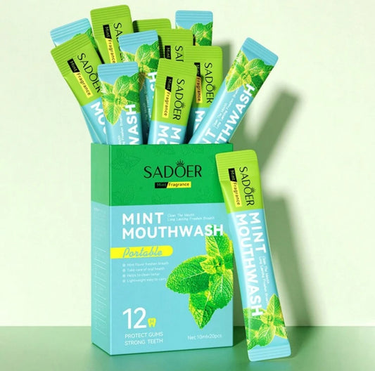 MINT MOUTH WASH INDIVIDUAL SACHETS