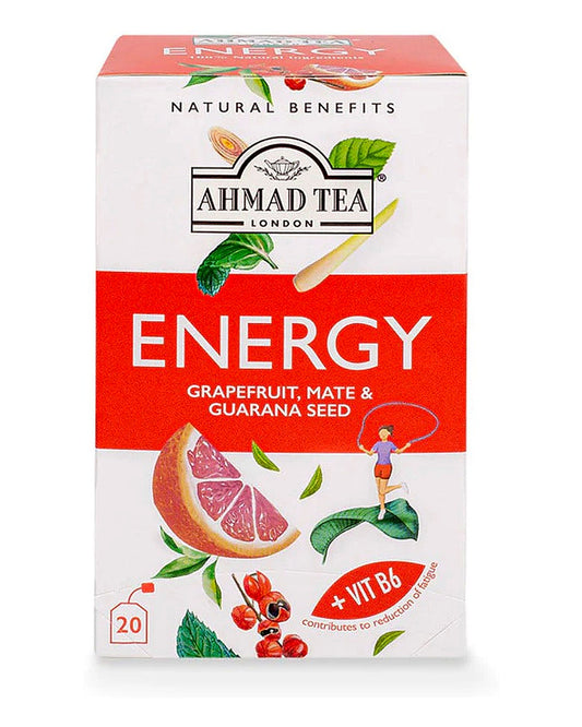 Ahmad Grapefruit, Mate & Guarana Seed "Energy" tea.