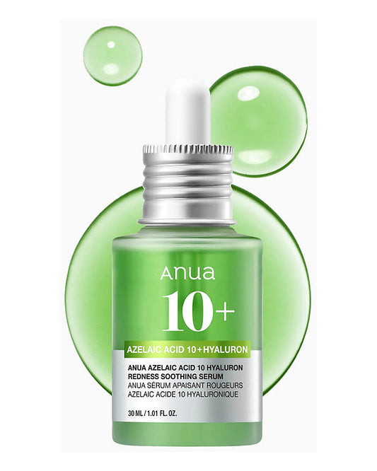 ANUA AZELAIC ACID 10 HYALURON REDNESS SOOTHING SERUM