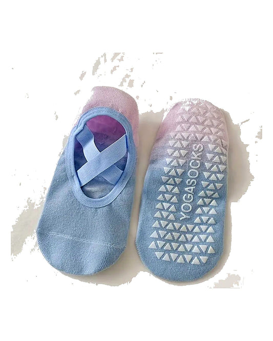Blueberry Pilates socks.
