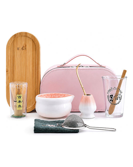 Blush Matcha Ritual Set – 9 Piece Set