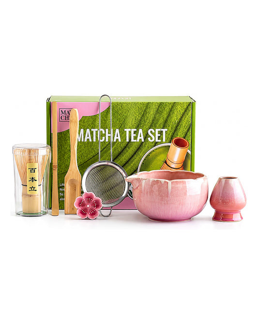Blush Peony Matcha Tea Set