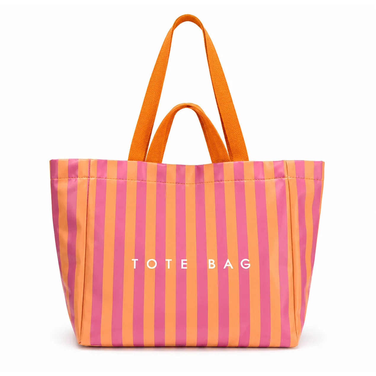Sunset Stripe Glossy Tote Bag