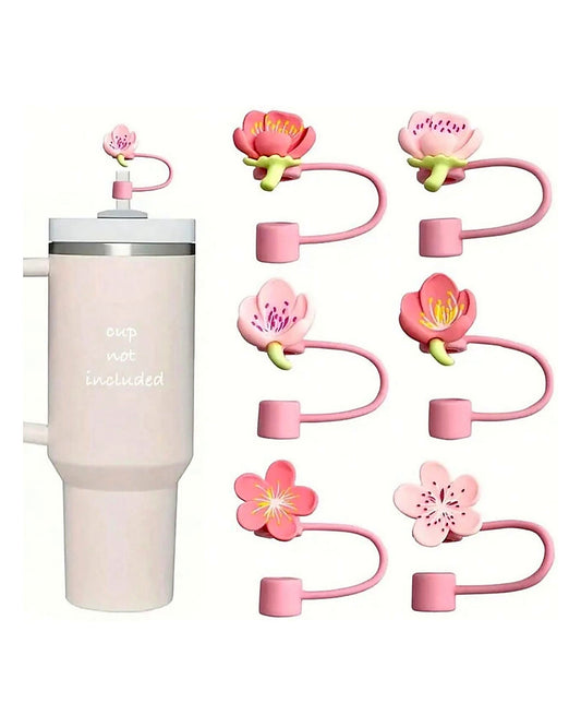 Cherry blossom straw cover 3 pcs