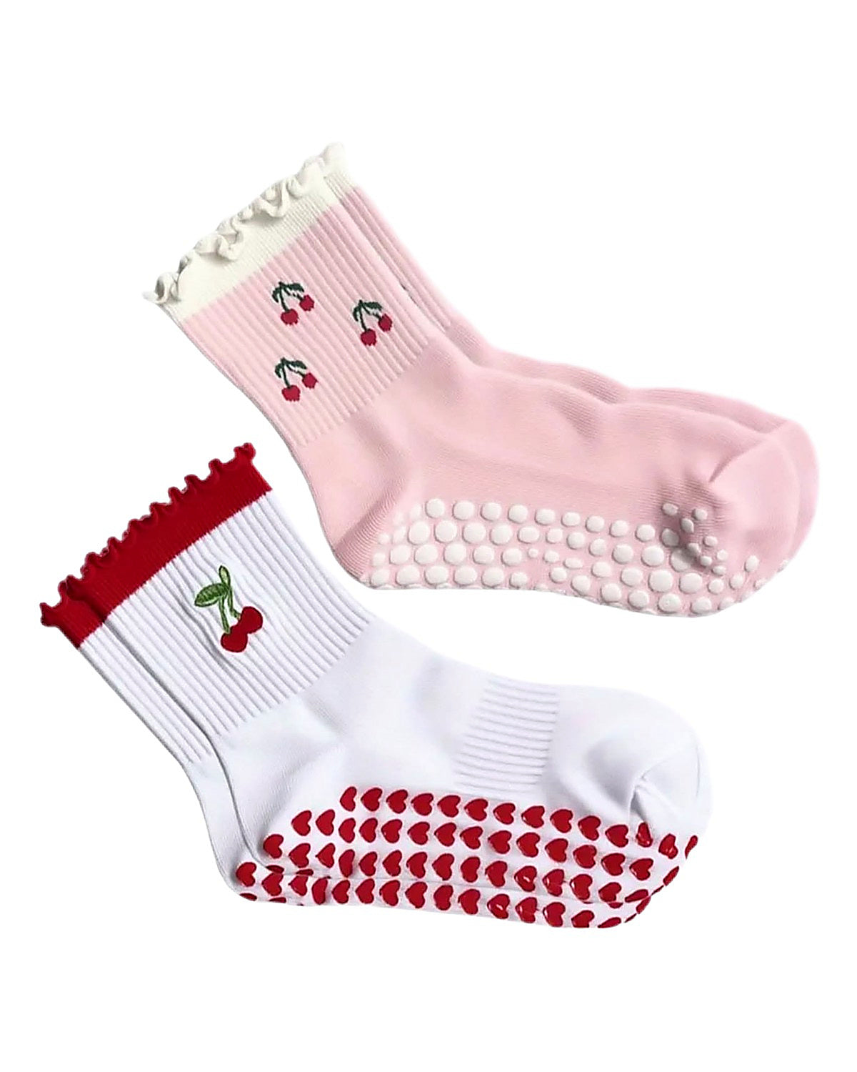 CHERRY PILATES SOCKS SET.
