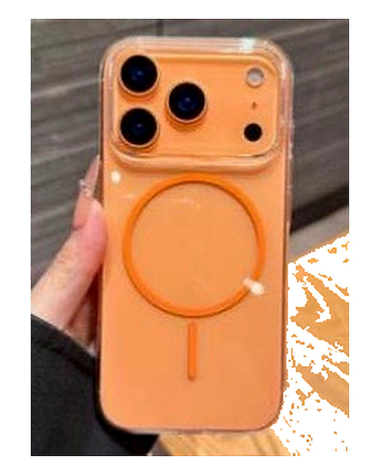 Clear MagSafe Case for iPhone 17 Pro  Orange Ring