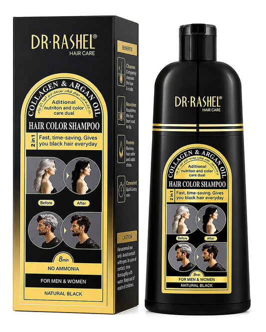 DR RASHEL HAIR CARE WOMEN&MEN BLACK HAIR COLOR SHAMPOO 400ML