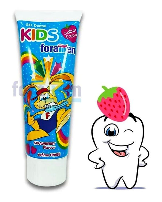 Foramen Kids Dental Gel  Strawberry Flavour Toothpaste for Children