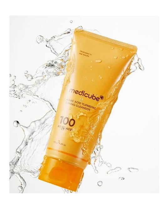 Medicube Kojic Acid Turmeric Toning Cleanser.