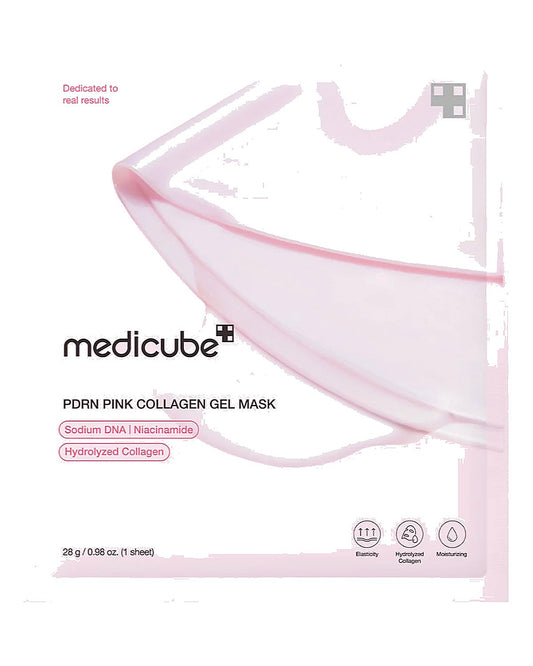 MEDICUBE PDRN PINK COLLAGEN GEL MASK (1 SHEET) قناع جل الكولاجين الوردي ميديكوب PDRN