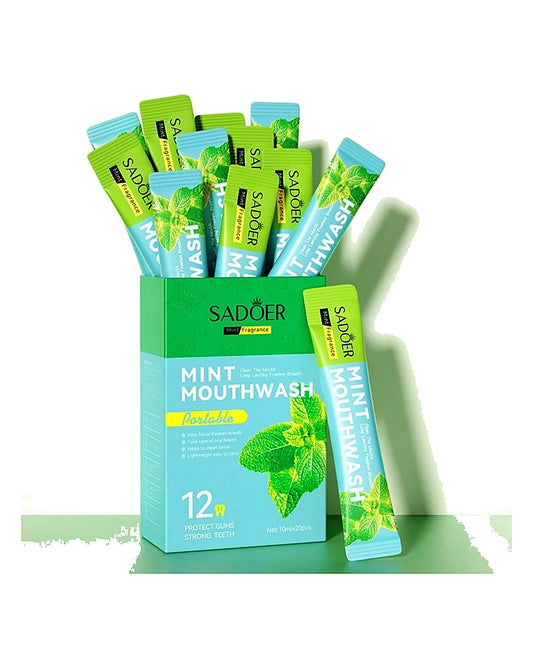 MINT MOUTH WASH INDIVIDUAL SACHETS