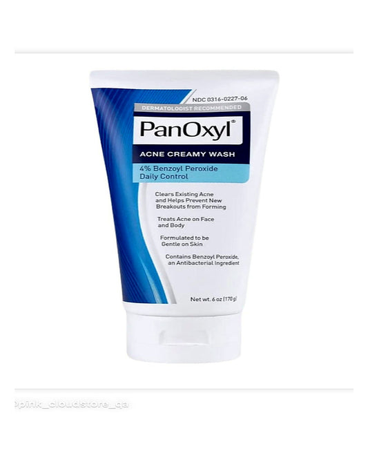 Panoxyl acne creamy wash benzoyl peroxide 4% daily control