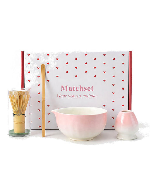 Pink cloud Matcha ceremony set.