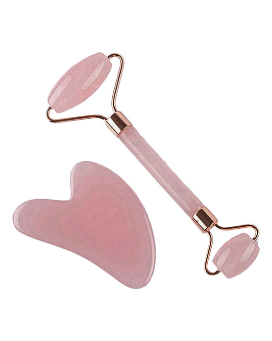 Rose Quartz Gua Sha set (includes 2 tools