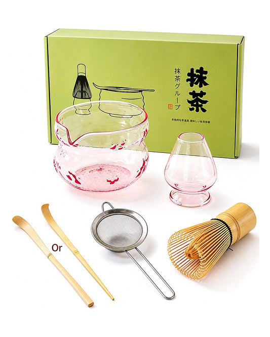 Rose Whisk Matcha Set