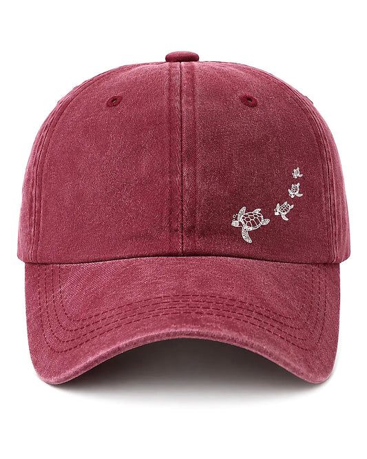 Sea Turtle Embroidered Baseball Cap