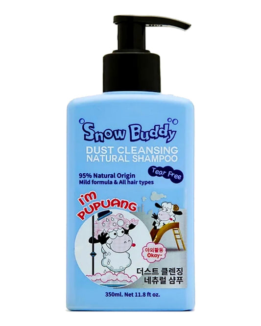 SNOW BUDDY dust cleansing natural kids shampoo. 95% natural origin. Tear free.