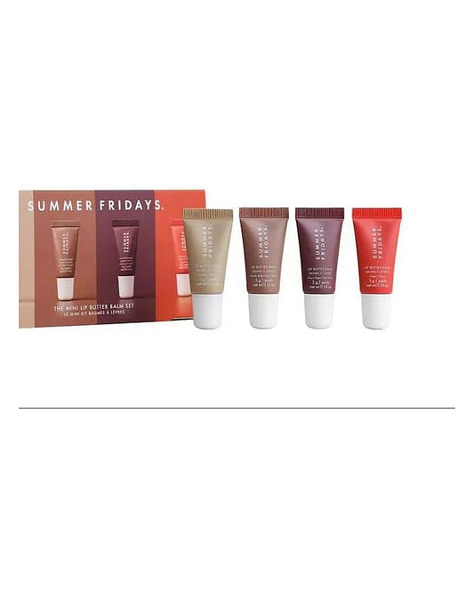 SUMMER FRIDAYS the mini lip butter balm set.