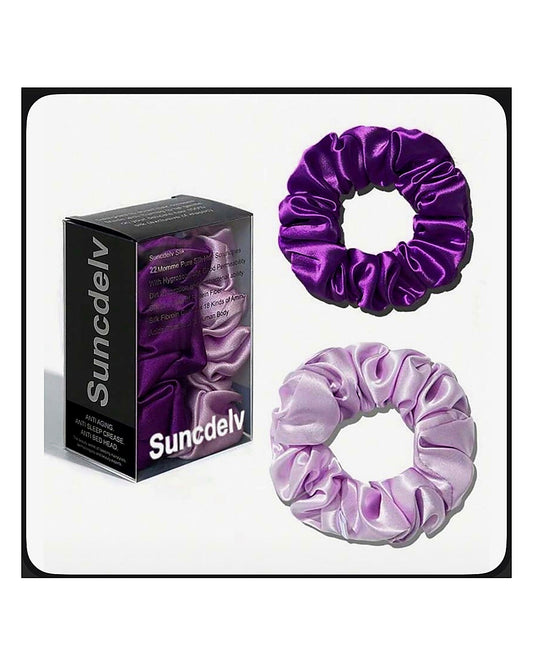100% Mulberry silk scrunchie set