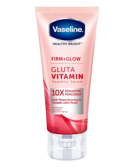 VASELINE FIRM + GLOW GLUTA VITAMIN BODY LOTION. AHA & PRO RETINOL