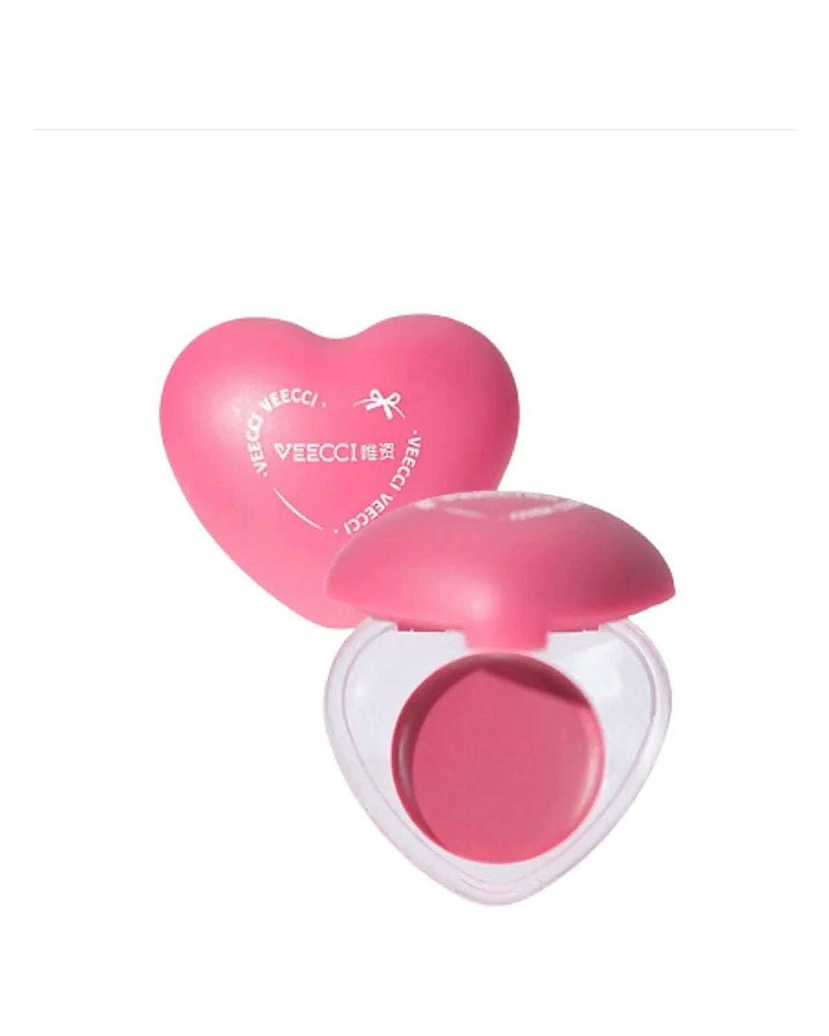 VEECCI Heart Pudding Lip & Cheek Multi-Use Cream (Heart-Shaped Balm)